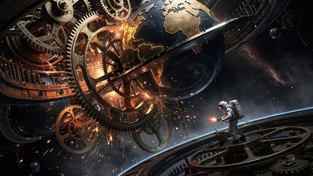 Inside a giant mechanical clockwork universe plan